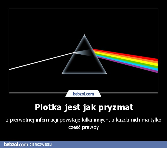 Plotka jest jak pryzmat