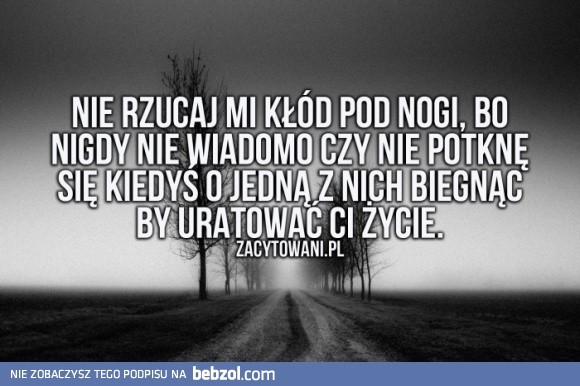 Kłoda rzucona pod nogi