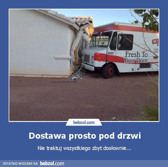 Dostawa prosto pod drzwi