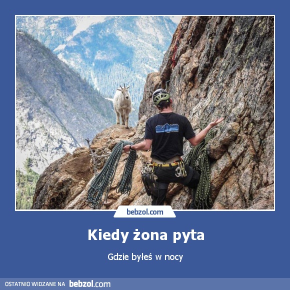 Kiedy żona pyta