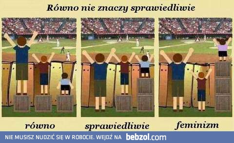 Równo nie znaczy sprawiedliwie