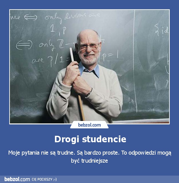 Drogi studencie