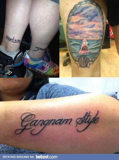 Tatuaże, których będą żałować