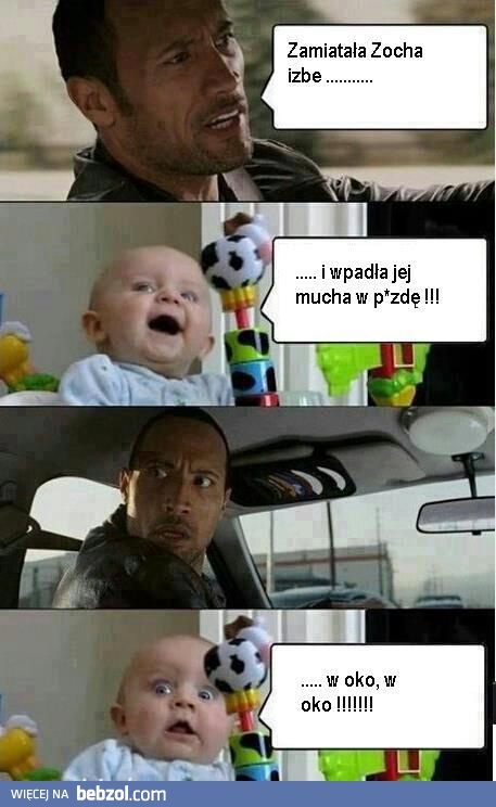 Zamiatała Zocha izbę...