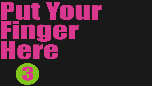 Przyłóż palec do monitora