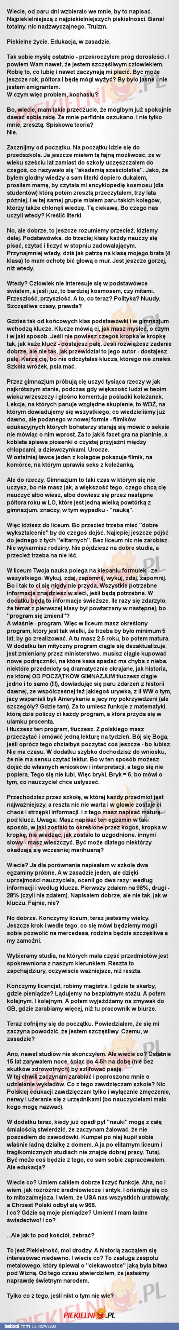 Prawda o edukacji w Polsce