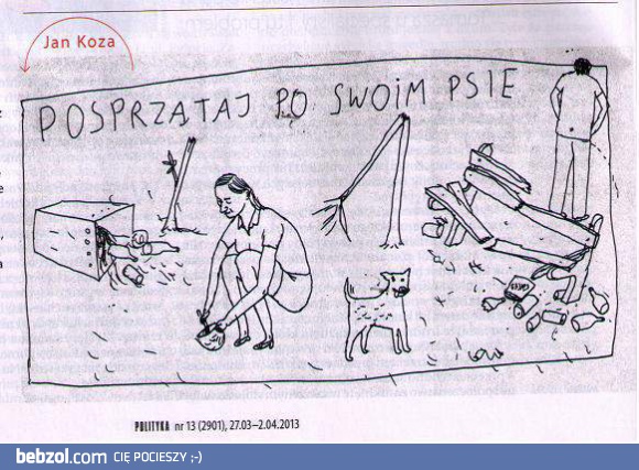 Sprzątaj po swoim psie!