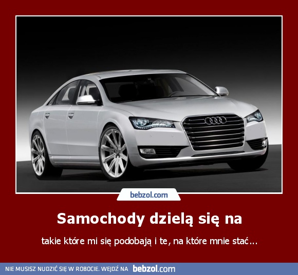 Samochody dzielą się na