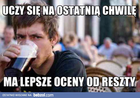 Szczęśliwy student