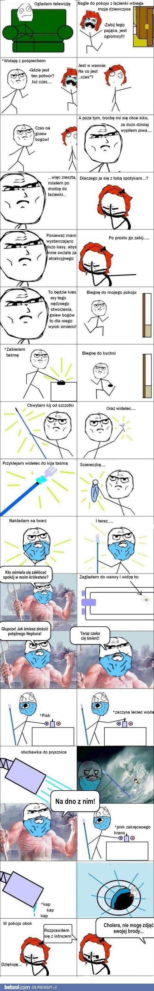 Prawdziwy twardziel vs pająk