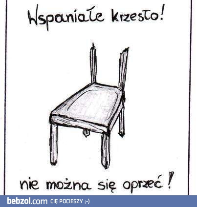 Wspaniałe krzesło!