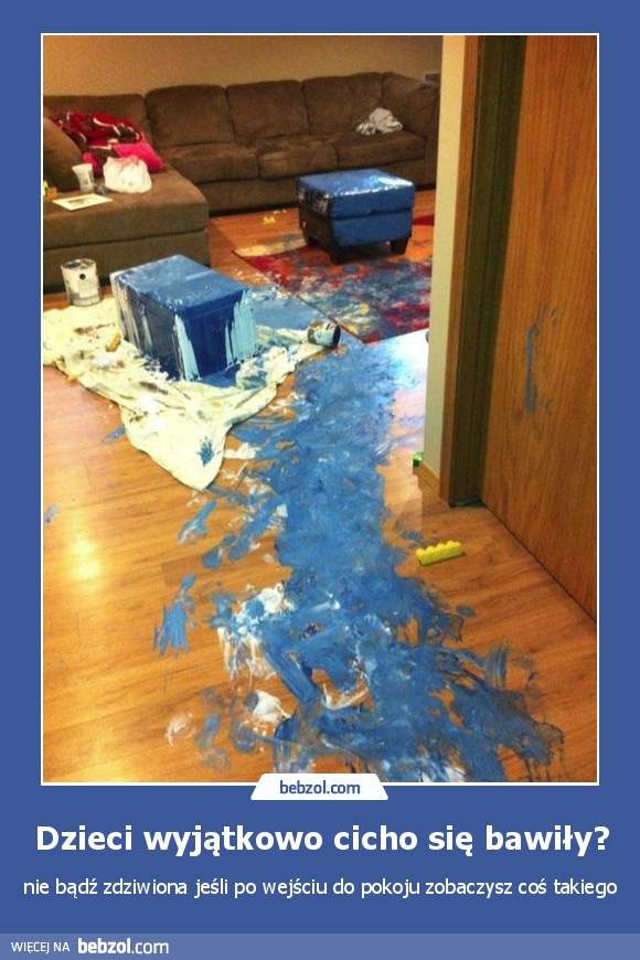 Dzieci wyjątkowo cicho się bawiły?