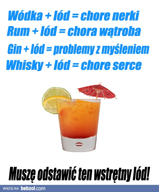 Wódka z lodem...