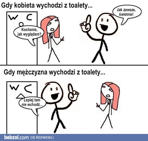 Wyjście z toalety