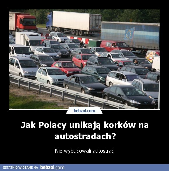 Jak Polacy unikają korków na autostradach?