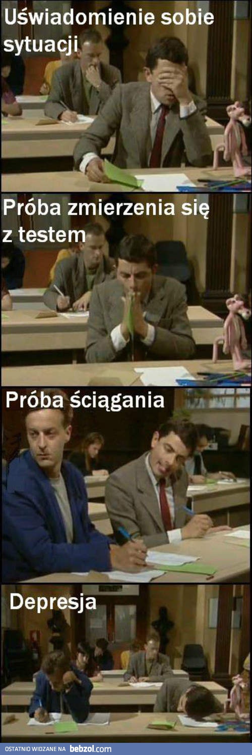 Cztery fazy pisania egzaminu