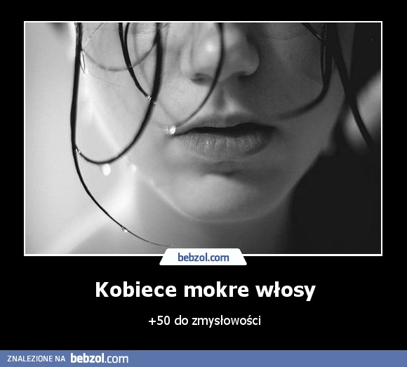Kobiece mokre włosy