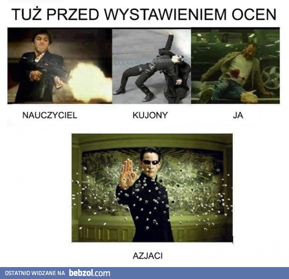 Tuż przed wystawieniem ocen
