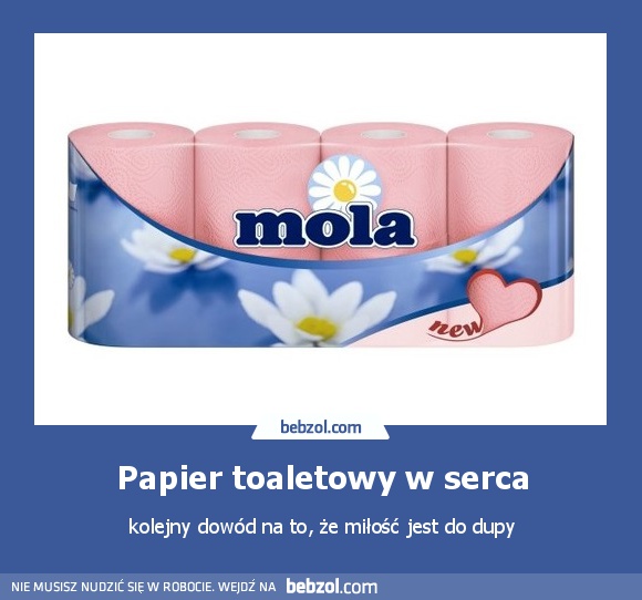 Papier toaletowy w serca