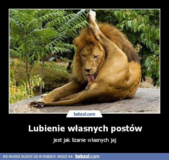 Lubienie własnych postów