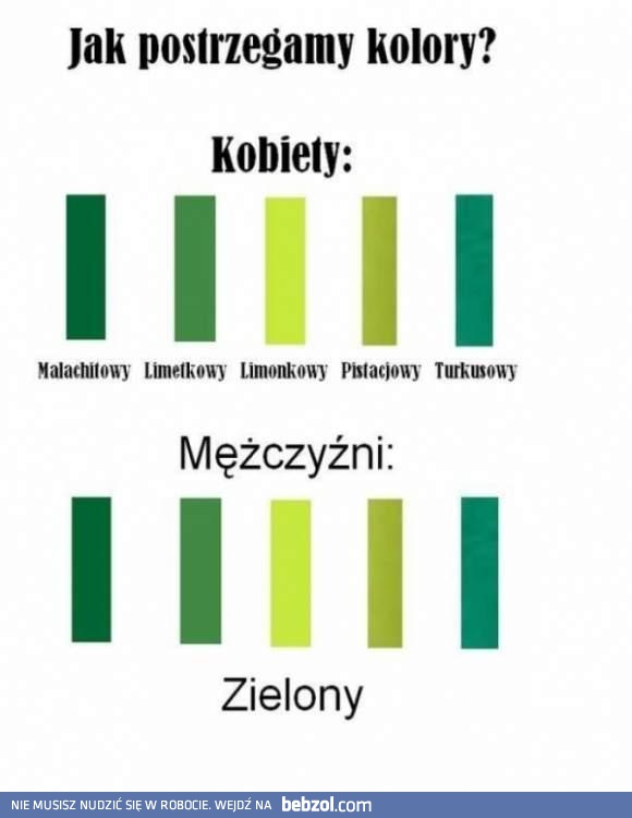 Postrzeganie kolorów