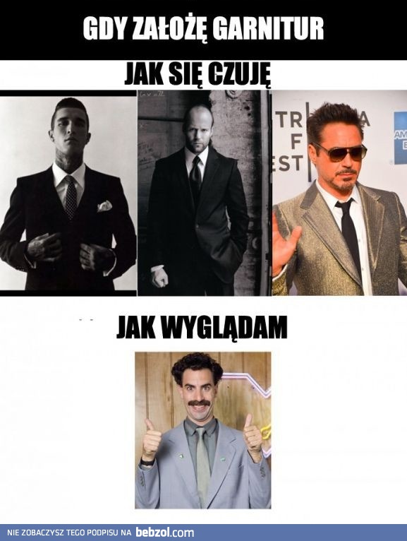 Gdy założę garnitur