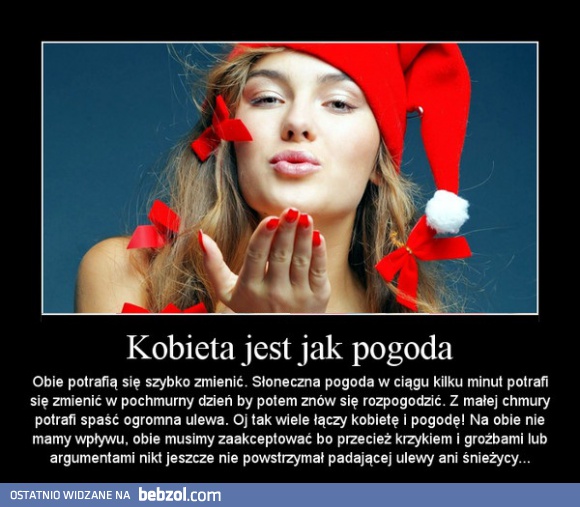 Kobieta jest jak pogoda
