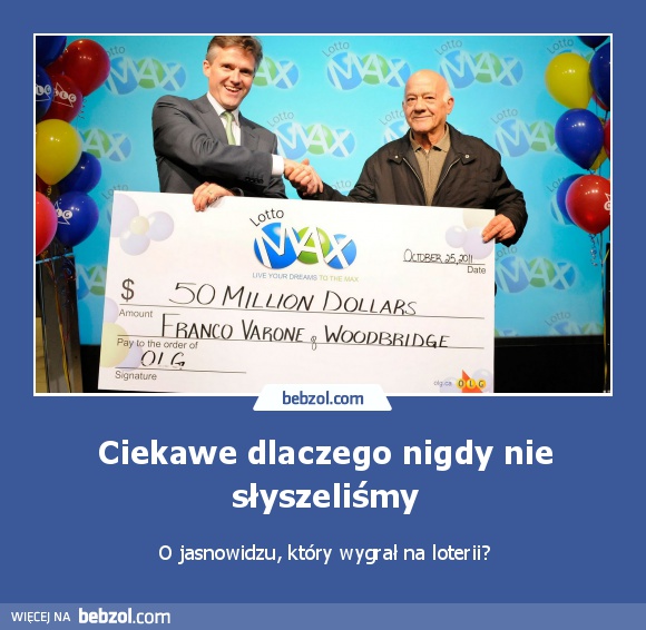 Ciekawe dlaczego nigdy nie słyszeliśmy