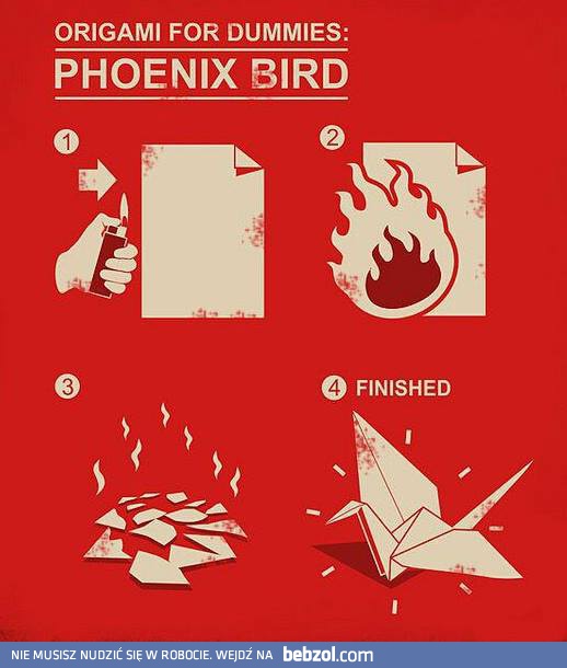 Podstawy origami - jak zrobić feniksa