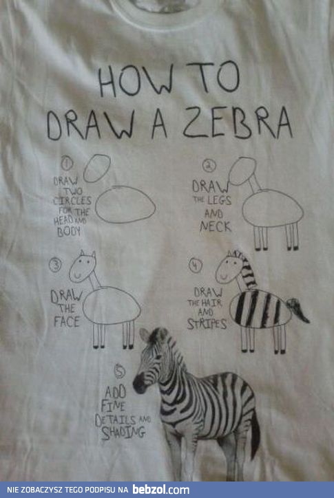 Jak narysować zebrę