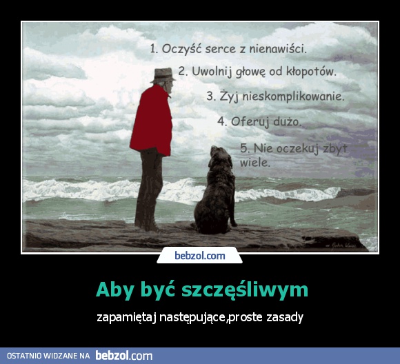 Aby być szczęśliwym