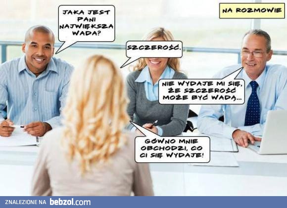 Na rozmowie kwalifikacyjnej