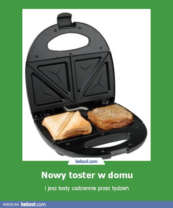 Nowy toster w domu