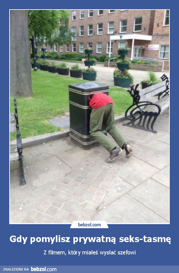 Gdy pomylisz prywatną seks-tasmę