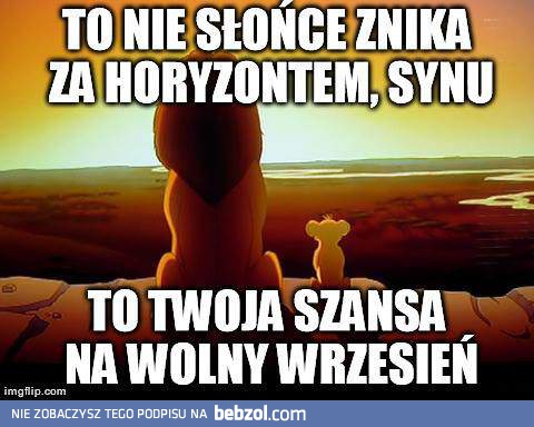 To nie słońce zanika na horyzoncie