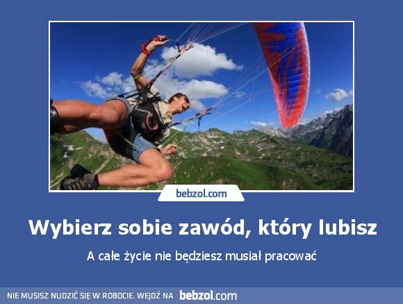 Wybierz sobie zawód, który lubisz