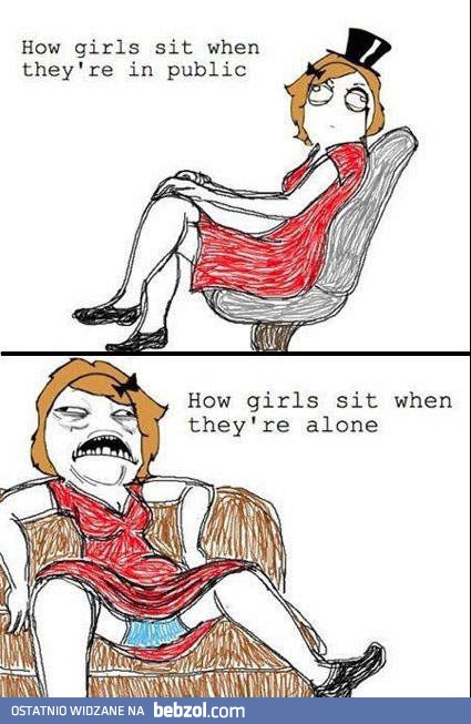 Jak siadają kobiety