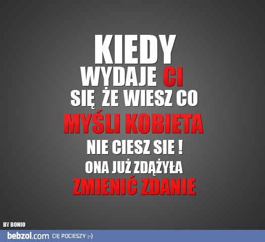 Co myśli kobieta?