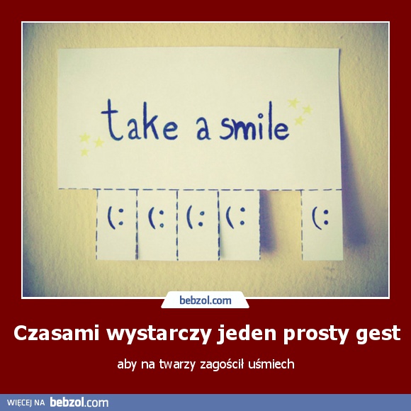 Czasami wystarczy jeden prosty gest