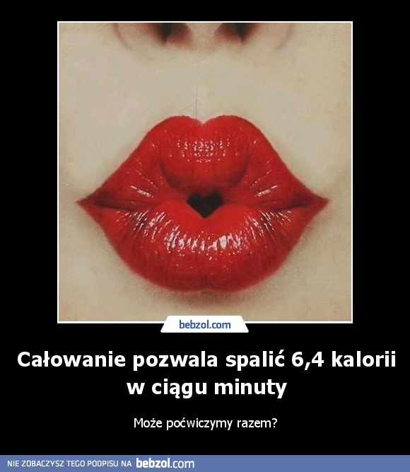 Całowanie pozwala spalić 6,4 kalorii w ciągu minuty
