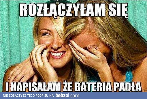 Rozłączyłam się...