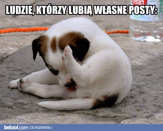 Ludzie, którzy lubią własne posty