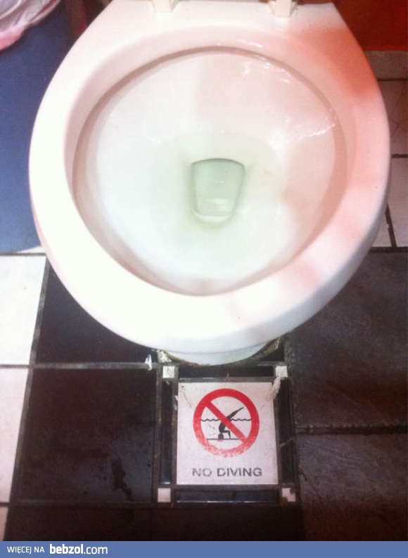 Zakaz nurkowania!