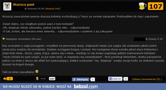 Sposób na natarczywą staruszkę