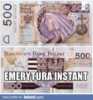 Emerytura w jednym papierku