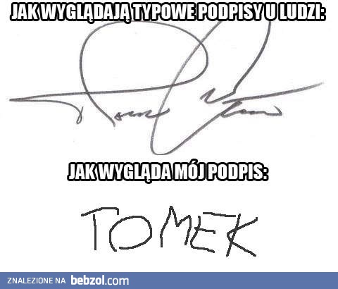 Mój podpis