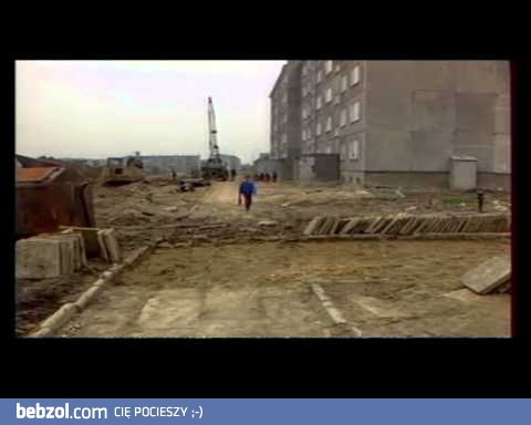 Budowa drogi osiedlowej w PRL