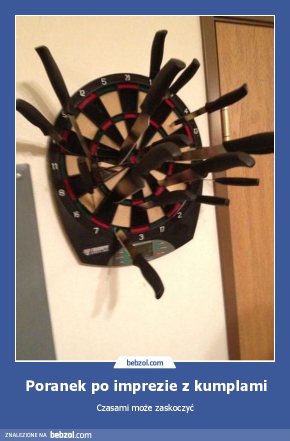 Poranek po imprezie z kumplami