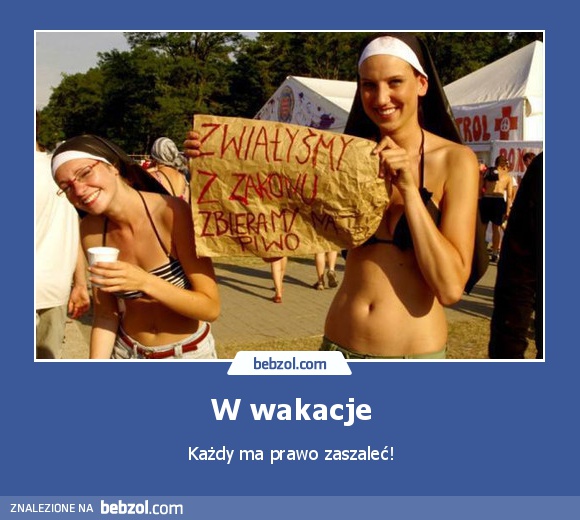 W wakacje