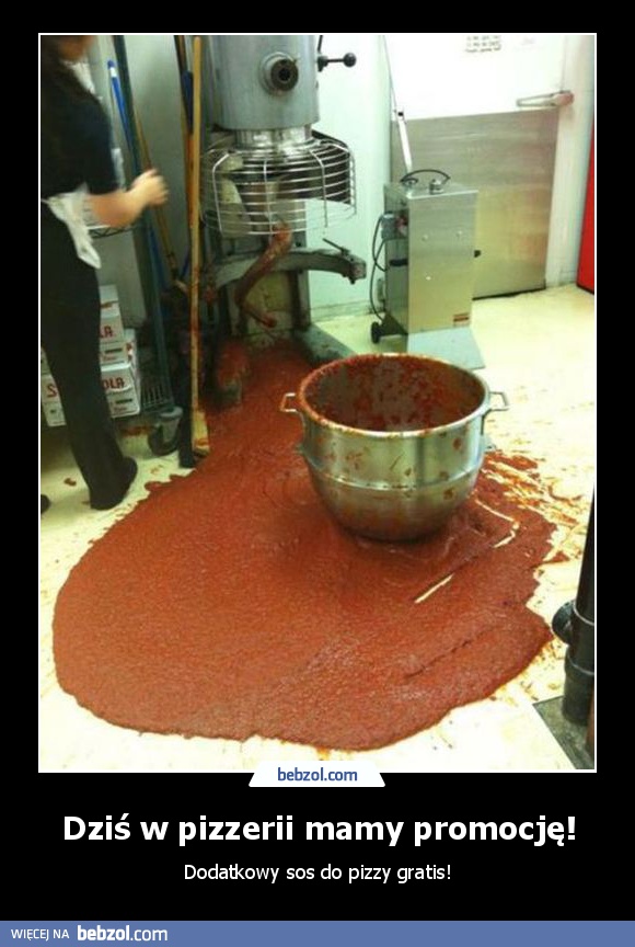 Dziś w pizzerii mamy promocję!